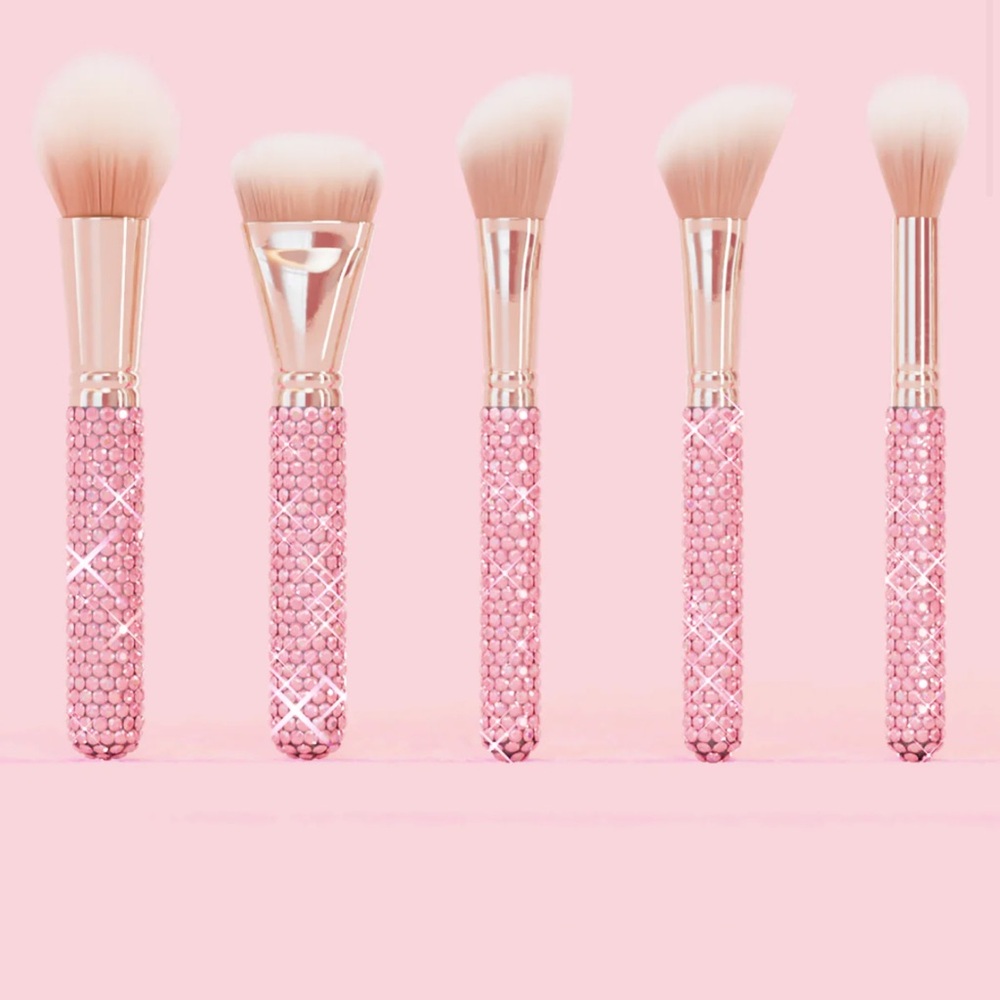 Glamorous Pink Makeup Brush Set